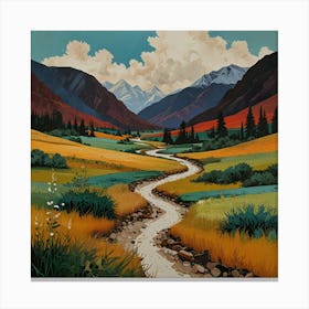 Rocky Mountain Valley Canvas Print