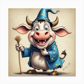 Wizard Cow Canvas Print