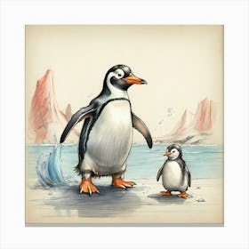 Penguins 16 Canvas Print