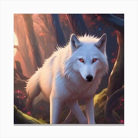 White Wolf Canvas Print