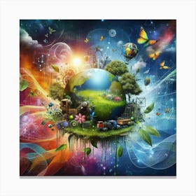 Planet Earth 1 Canvas Print