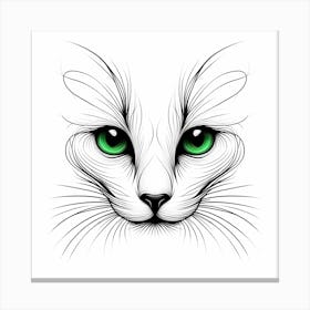 Creative Feline Cat Artwork 101 Canvas Print