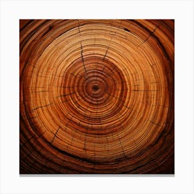 Circle Of Wood Canvas Print