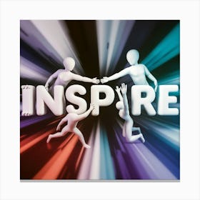 Inspire - People Holding Hands Canvas Print
