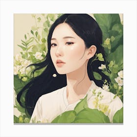 Asian Girl Canvas Print