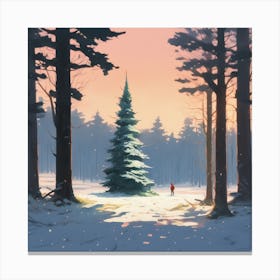 Winter Forest 12 Canvas Print