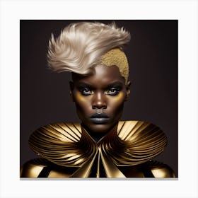 Golden Woman Canvas Print