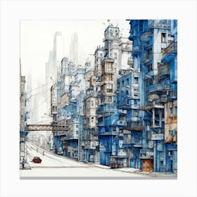 City In The Sky 1 Canvas Print