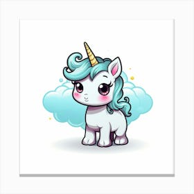 Unicorn Baby 6 Canvas Print