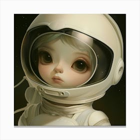 Girl In Space 1 Canvas Print