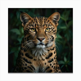 Leopard Portrait 1 Canvas Print