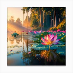 Lotus Flower Canvas Print