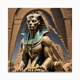 Egyptian Statue Canvas Print