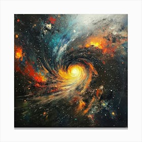 Galaxy Painting Art Canvas Print