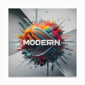 Modern Logo Canvas Print