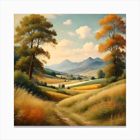 Summer Landscape Canvas Print