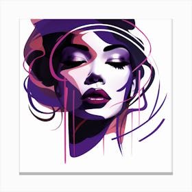 Girl'S Face Canvas Print