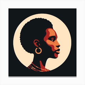 Portrait Of African Woman 1 Canvas Print