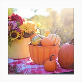 Fall Tablescape Canvas Print