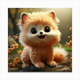 Cute Cub Canvas Print