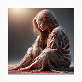 'The Woman In The Blood' Canvas Print