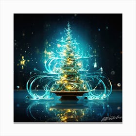 Christmas Tree Craft- Christmas Tree Background Canvas Print