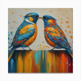 Lovebirds Canvas Print