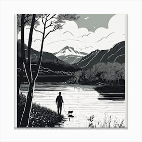 Scotland Print Canvas Print