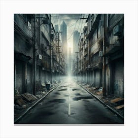 Apocalyptic City Canvas Print