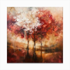 Trees In Autumn Canvas Print