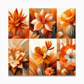 Orange flower 3 Canvas Print