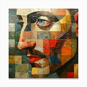 Face Of A Man Canvas Print