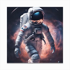 Astronaut In Space 1 Canvas Print