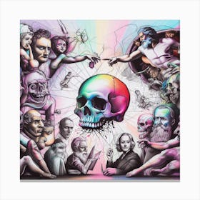 Skulls Of The World Canvas Print