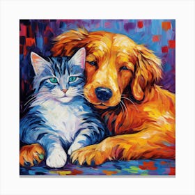 Dog And Cat 1 Canvas Print