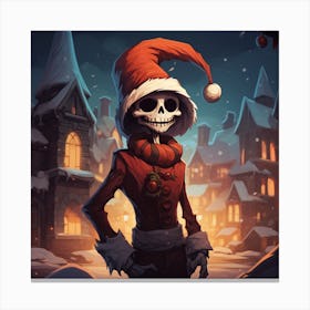 Merry Christmas! Christmas skeleton 7 Canvas Print