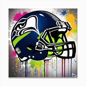 Seattle Seahawks Helmet 1 Canvas Print