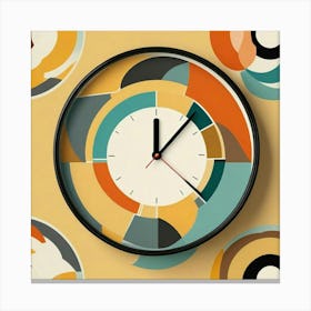 Triangle Geometric Clock Booble Marble Clock Frida Kahlo Clock Prismfold Clock Karma That Goes Around, Comes Around Circle Quote Clock Lucky Cat Clock (4) Canvas Print