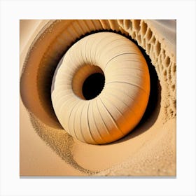Eye In The Sand Canvas Print
