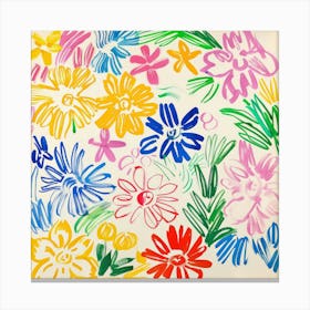 Flowers Painting Matisse Style 1 Canvas Print