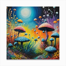 Mushroom Forest Canvas Print