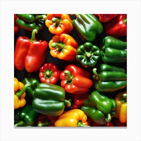 Colorful Peppers 37 Canvas Print