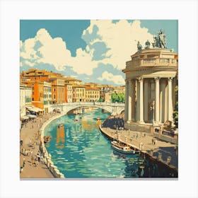 Rome, Italy Art Canvas Print