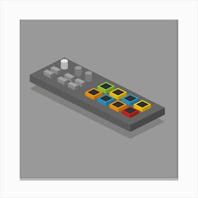 Midi Studio Music Beat Controller Pad Canvas Print