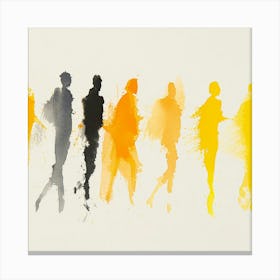 'People Walking' 1 Canvas Print