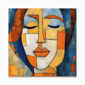 Abstract Of A Woman'S Face 1 Canvas Print