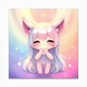 Cute Kawaii Girl Canvas Print