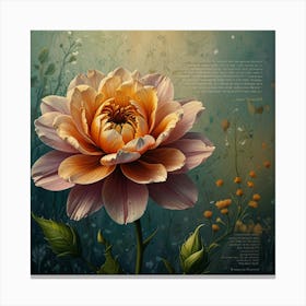 Dahlia 12 Canvas Print