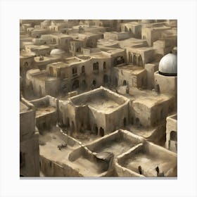 City In The Desert Canvas Print