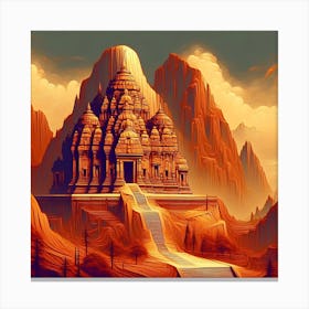Mountain Temple 9 1 Canvas Print